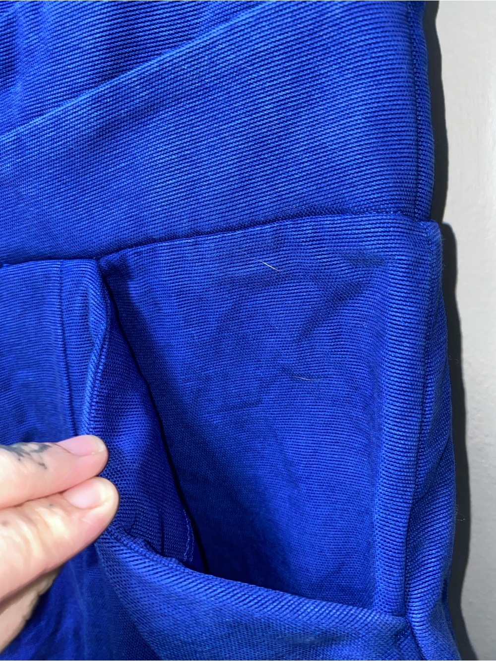 FARM Rio Cobalt Blue Strapless Jumpsuit Sweetheart Bust Size Medium - Picture 7 of 16